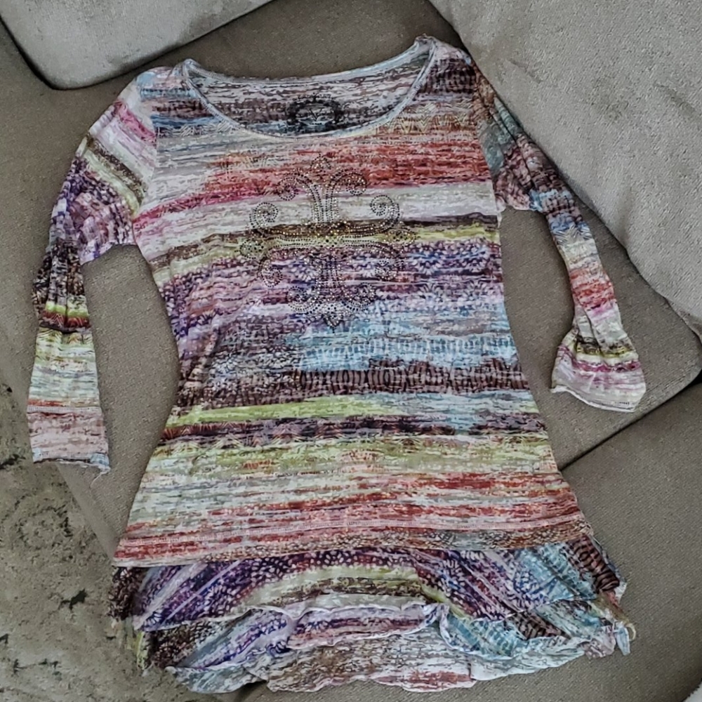 Multi colored tunic